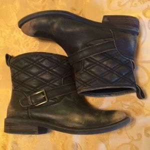 Lucky Distressed Ankle Boots